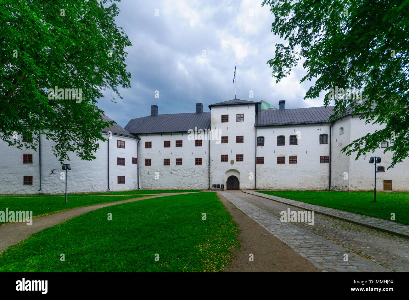 TURKU, FINLANDE - le 23 juin 2017 : Avis de la Cité Médiévale le château de Turku, à Turku, Finlande Banque D'Images