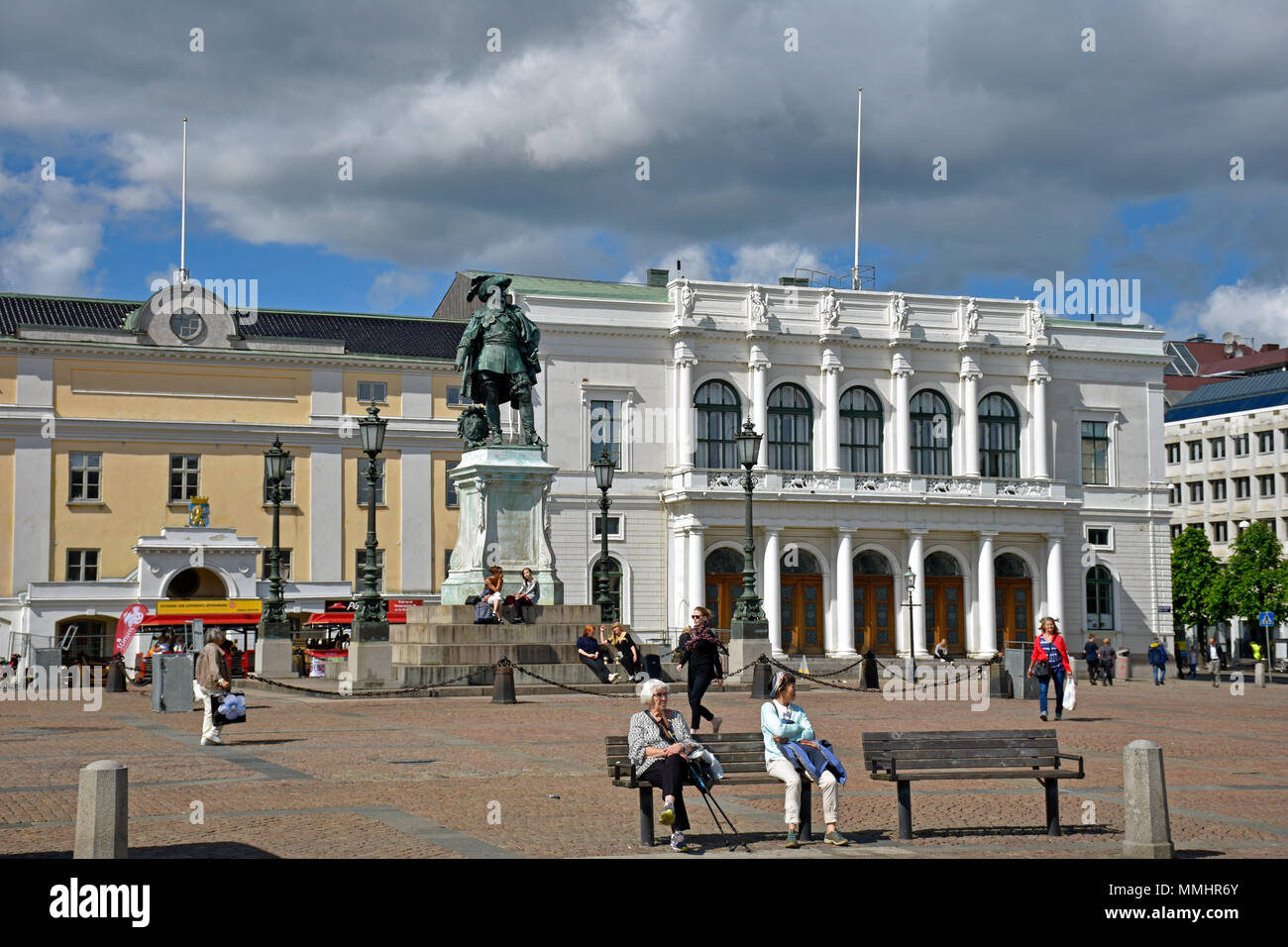 Gustaf Adolf Square, Göteborg, Suède Banque D'Images