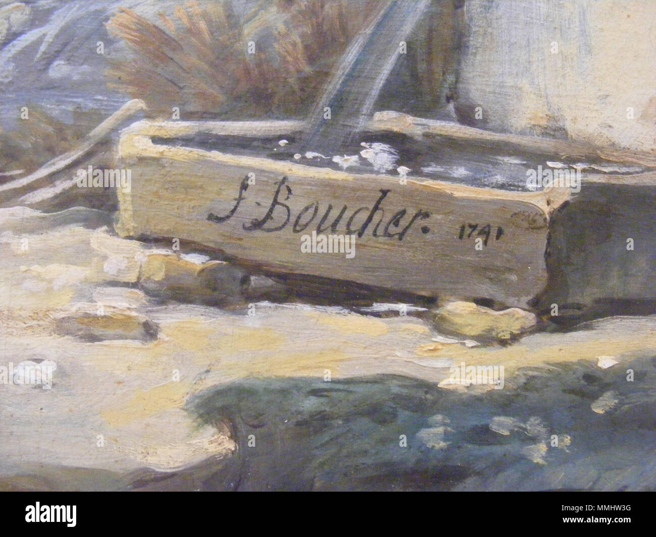 Boucher, François - manuscrit Banque D'Images