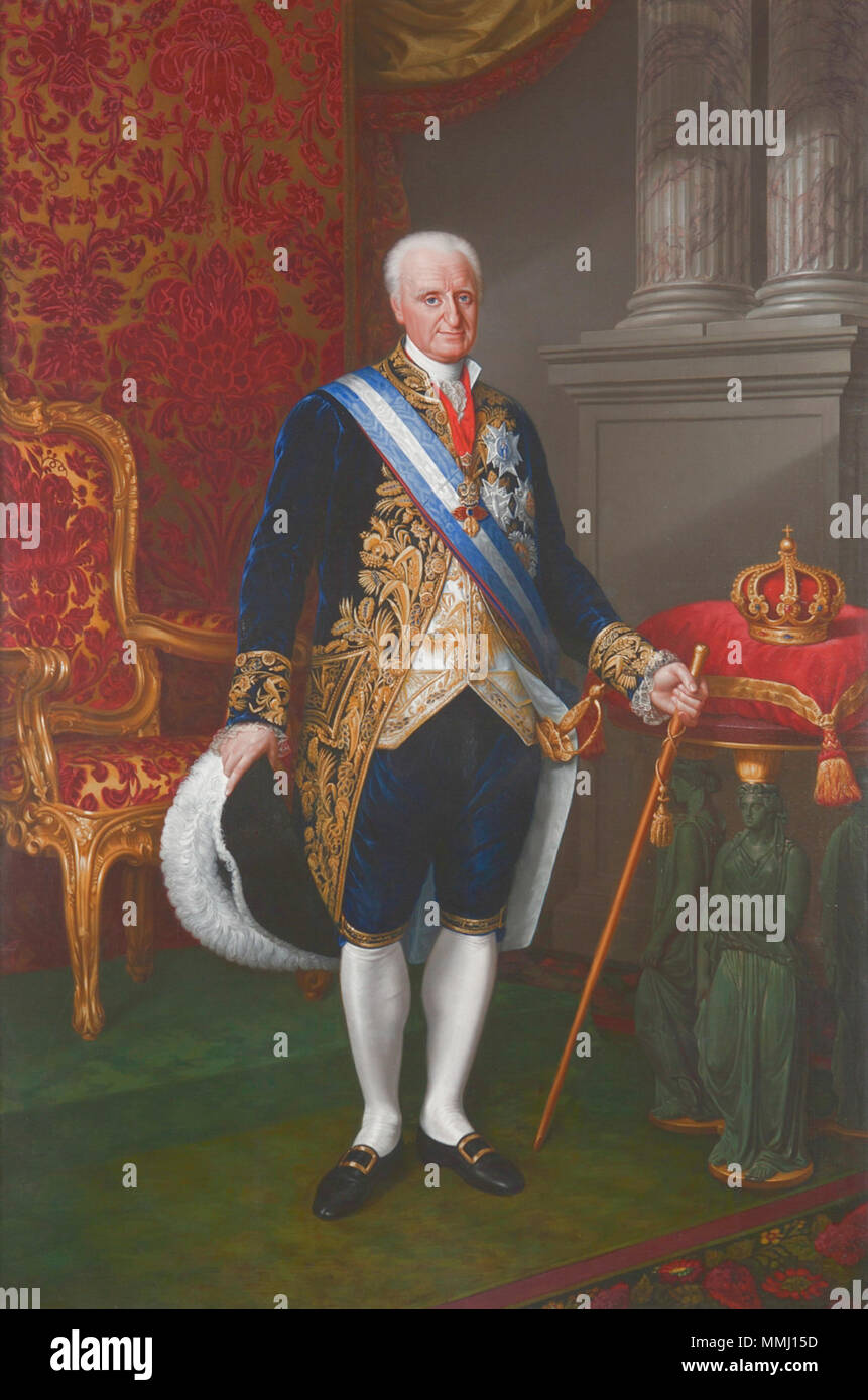 . Italiano : Carlo IV d'Espagne (1748-1819) . 1818. Carlo IV d'Espagne Banque D'Images