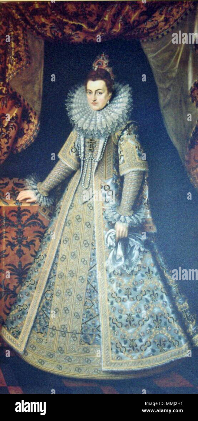 . Anglais : Siège d'Ostende (1601-1604) par des troupes espagnoles ; l'archiduchesse Isabelle Portrait d'Isabella Clara Eugenia (1566-1633). avant 1623. L'archiduchesse Isabelle01 Banque D'Images