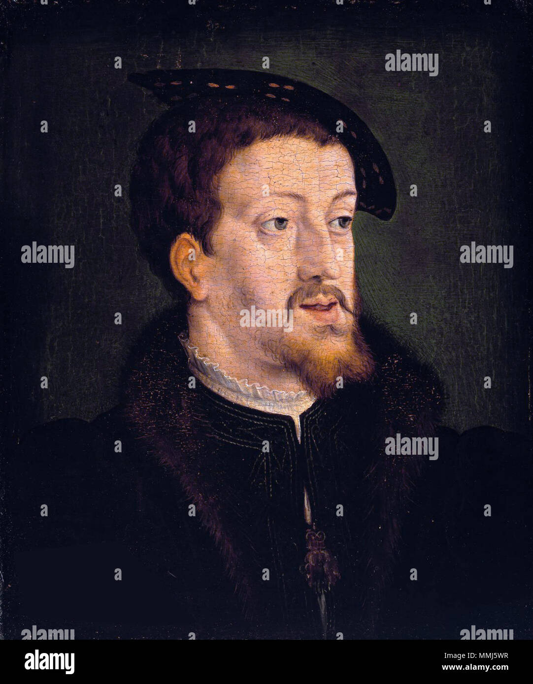 Karel V (1500-1558), keizer van het Heilige Roomse Rijk Carlos I Y V Banque D'Images