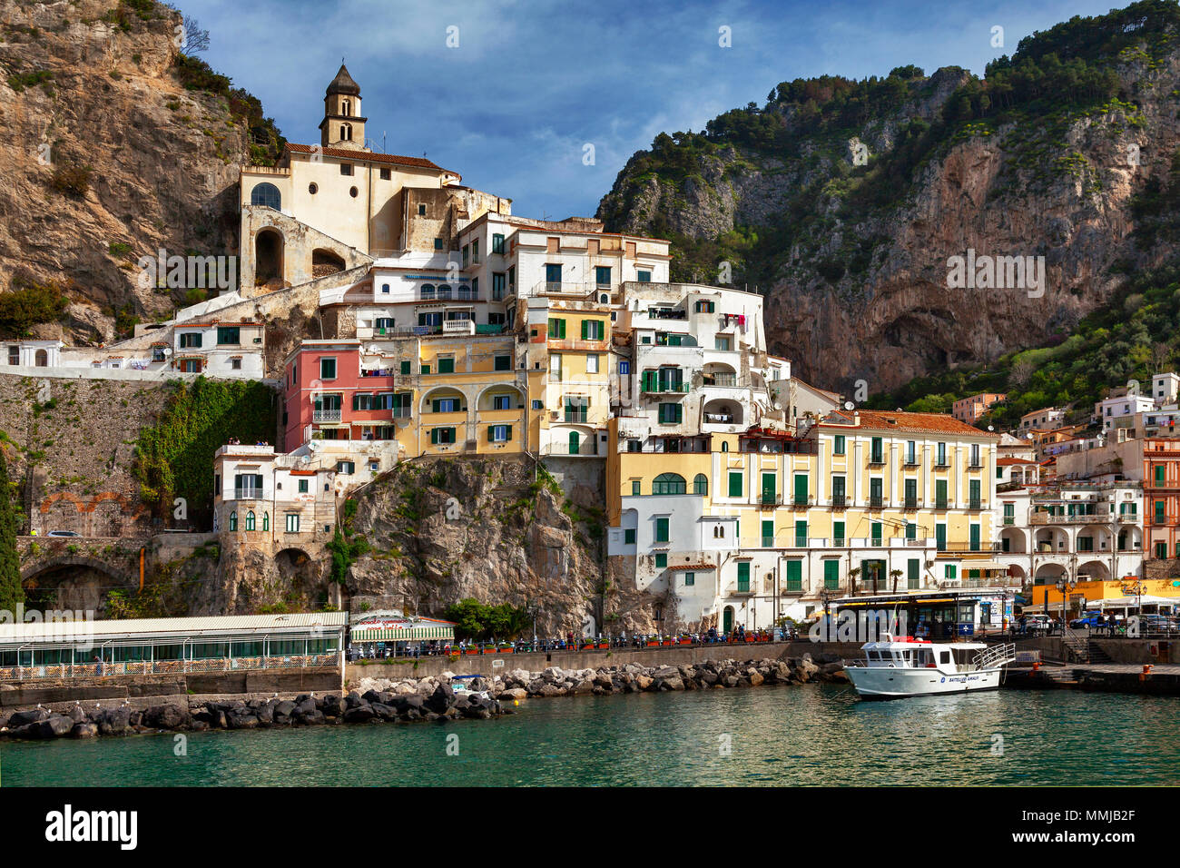 Amalfi, UNESCO World Heritage, Côte Amalfitaine, Province de Salerne, Campanie, Italie Banque D'Images