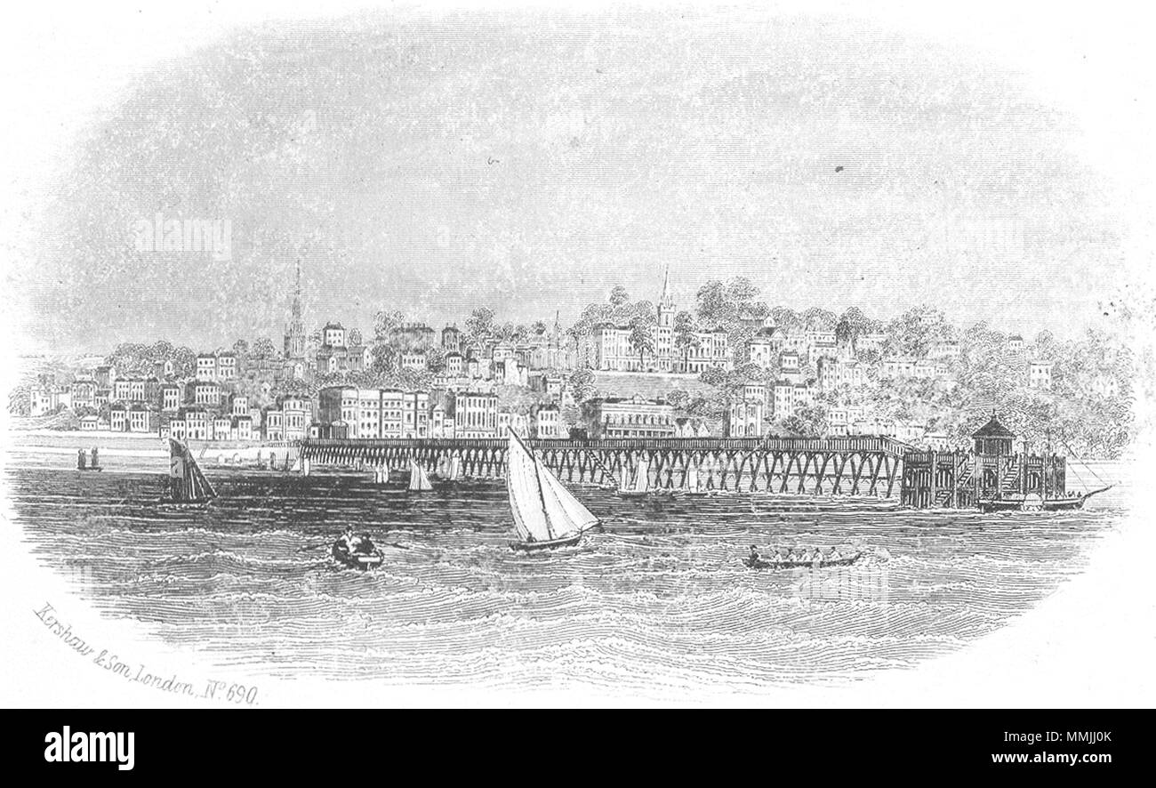 Île de Wight. Ryde. L'OIEAU c2792 old vintage print photo Banque D'Images