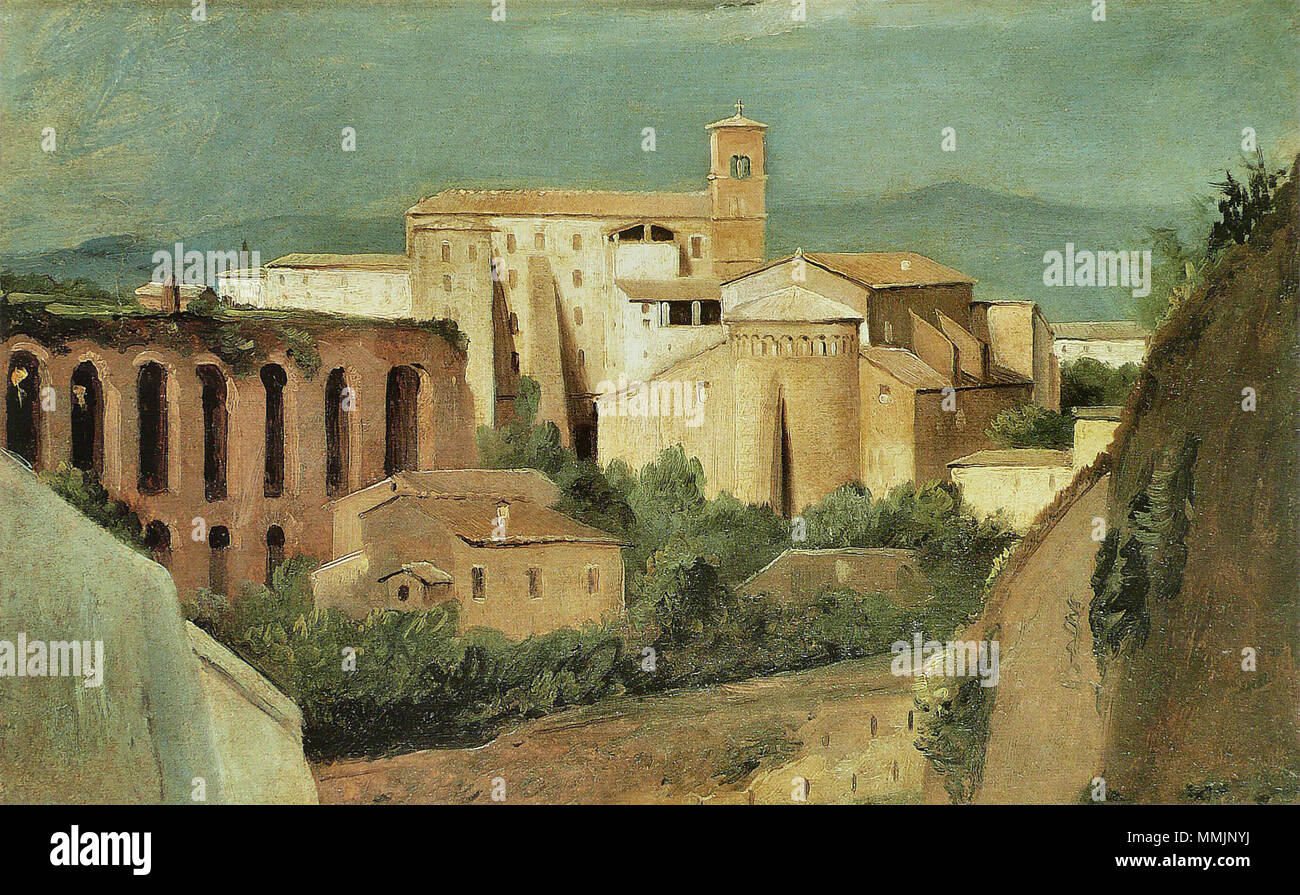 François Marius Granet - Basilique St Jean et St Paul Banque D'Images François Marius Granet - Basilique St Jean et St Paul Banque D'Images