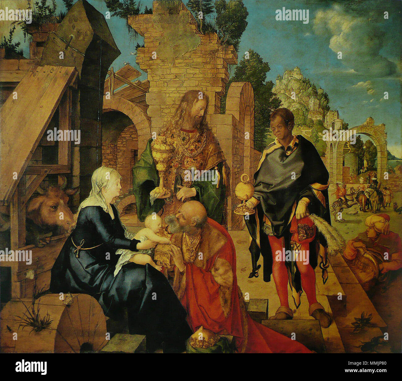 Albrecht Dürer - L'Adoration des mages Banque D'Images