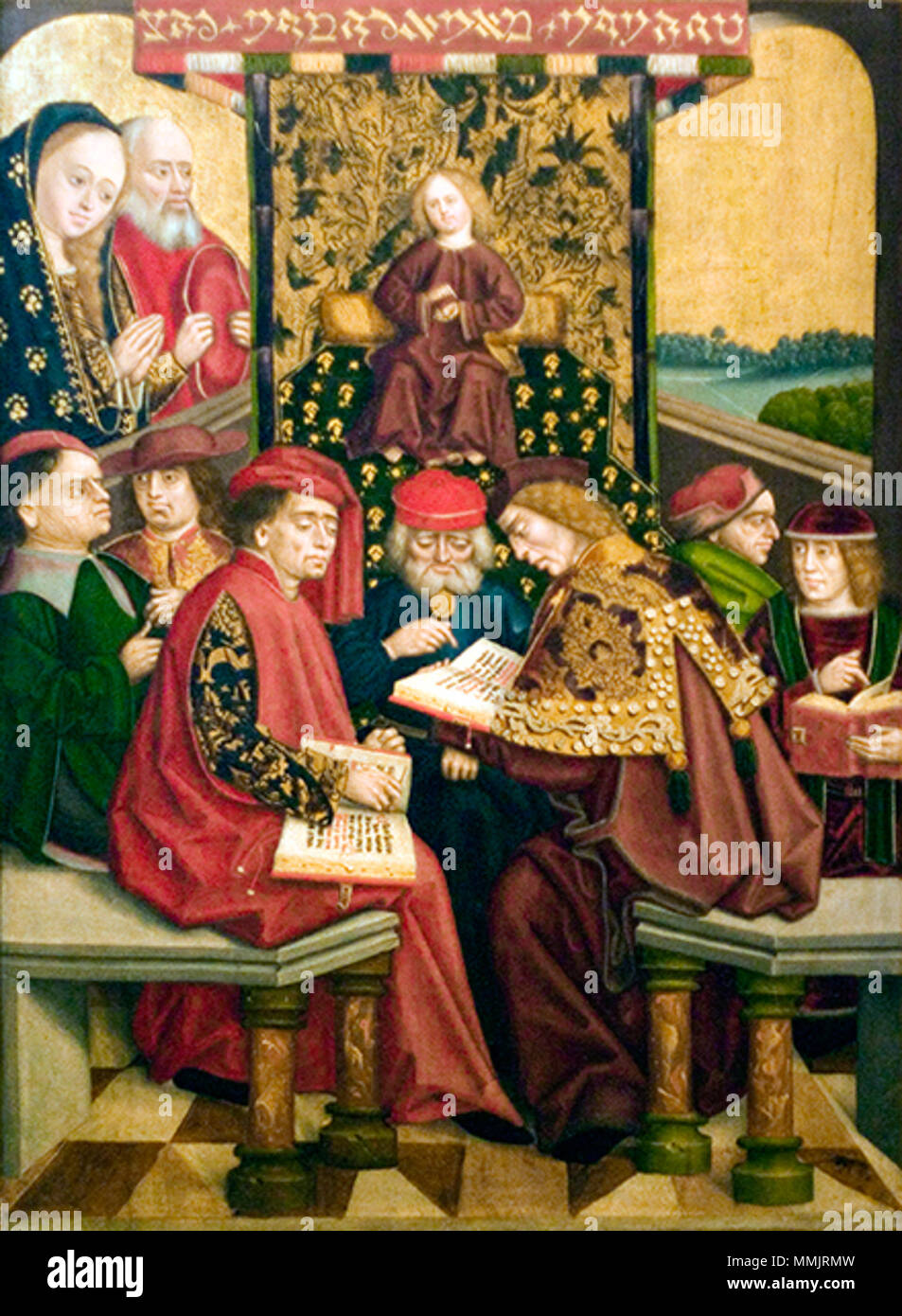 Le Christ parmi les médecins.. 1499. Stumme le Christ parmi les docteurs Banque D'Images