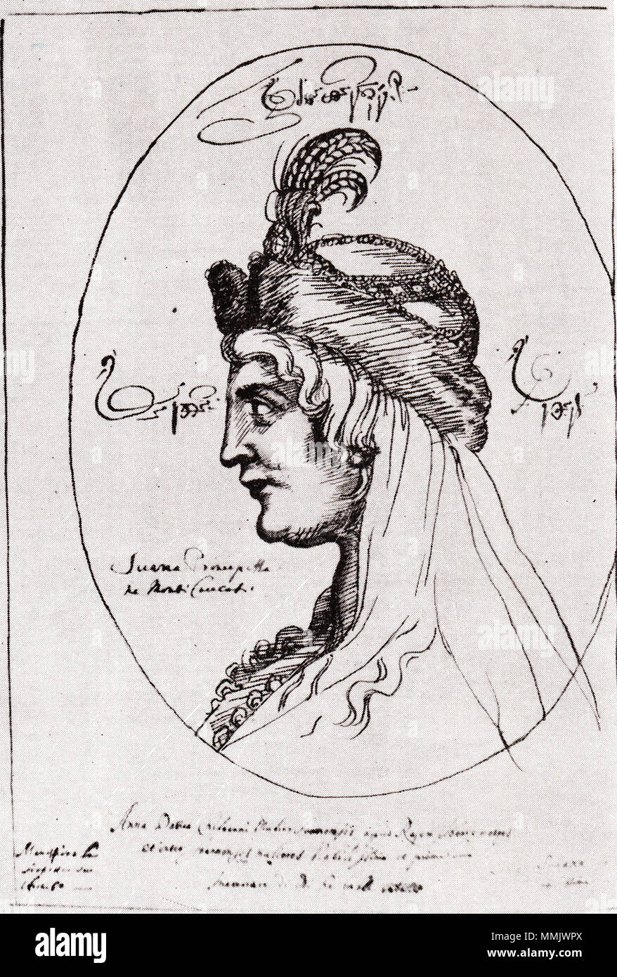 . Супргуга князя Русский : Датуа Геловани Анна. XVII в. Альбом зарисовок Дона Кристофоро Кастелли де. Anglais : suprguga Date Prince Gelovani Anna. XVII в. XVII siècle. Croquis de l'album Don Cristoforo de Castelli. . 17e siècle. Teramo Castelli (1597-1659) Noms alternatifs ? ? ?  ? ? ? ? ? ? ? ? ? ?  ? ?  ? ? ? ? ? ? ? Missionnaire Italien Description Date de naissance/décès 1600 1695 Lieu de naissance Lieu de travail Gênes Géorgie (1631-1654) contrôle d'autorité : Q12866007 : VIAF ?274645126 RCAC : ?n87820493 GND : ?1052503756 145297799 SUDOC : ?CiNii : ?DA13667384 WorldCat ? ? ? ? ? ? ? ? ? ?  ? ? ? ? ? ? ? ? ? ?  ? ?  ? ? ? ? ? ? ? ? Trio Banque D'Images