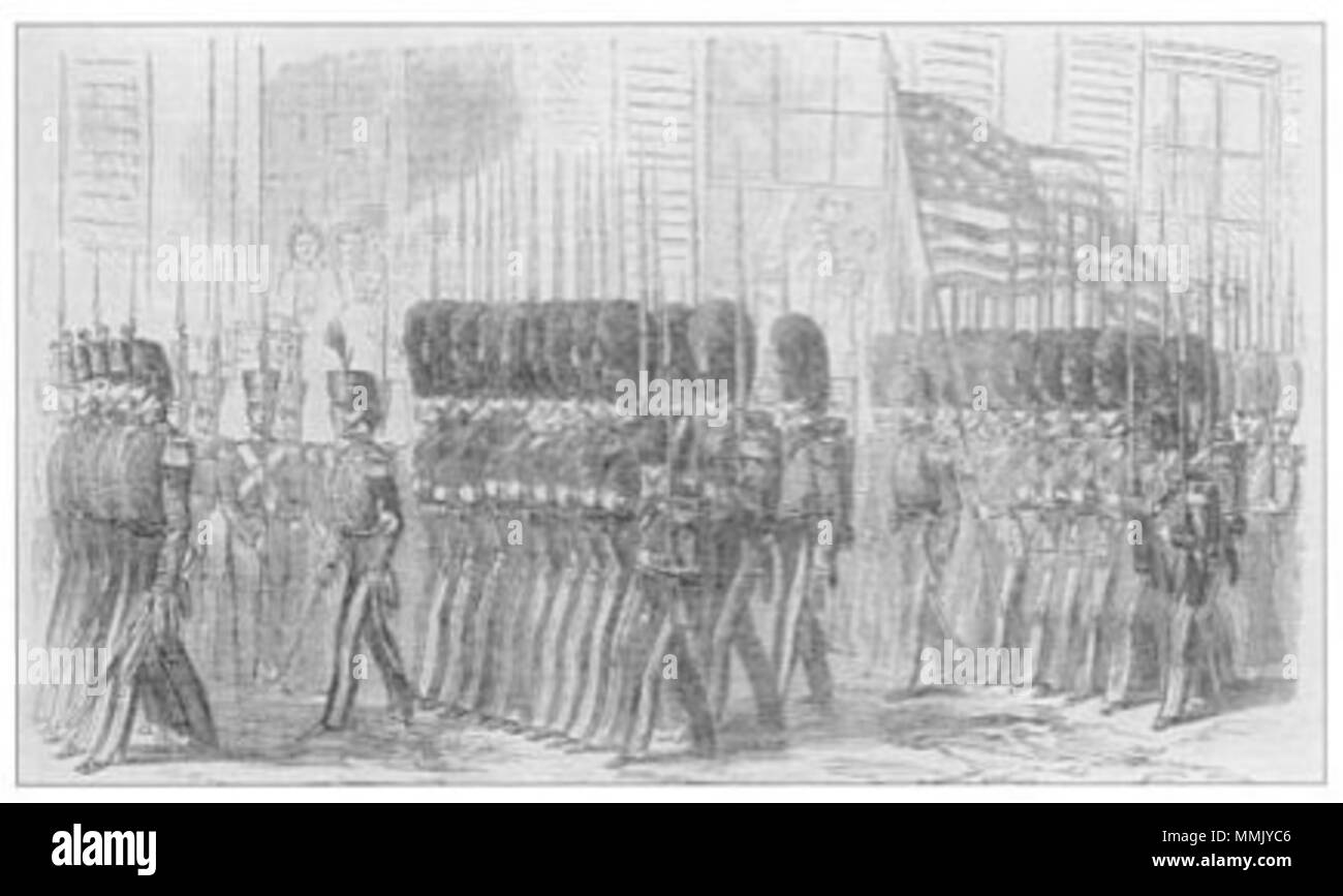 . Anglais : Baltimore City Guards mars à Charleston en 1859 . circa 1859. Alfred Waud (1828-1891) Noms alternatifs Alfred Rudolph Waud Description artiste américain, illustrateur et photographe Date de naissance/décès 2 Octobre 1828 6 avril 1891 Lieu de naissance/décès Londres Marietta période de travail, lieu de travail de la guerre civile américaine United States of America (1850) contrôle d'autorité : Q2226717 : VIAF ?75232247 ULAN : ?500010848 RCAC : ?n83170752 SUDOC : ?184003490 RKD : ?83091 Gardes Baltimore City WorldCat Banque D'Images
