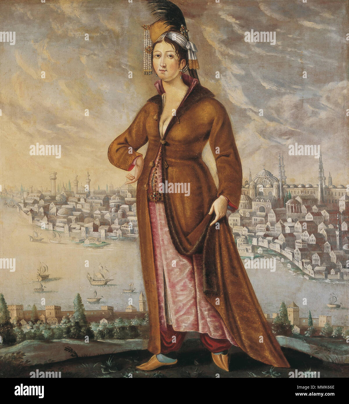 Femme grecque. vers 1682. Grkinja Banque D'Images