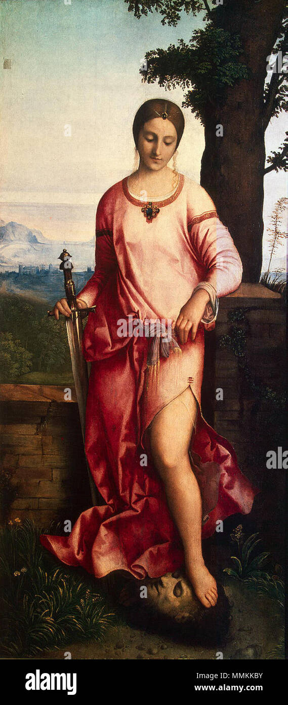 Judith avec la tête d'Holophernes. 1504. Giorgione - Judith - Eremitage Banque D'Images