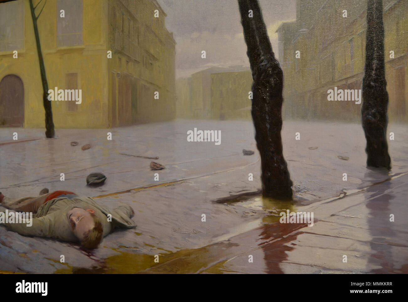 Després de la batalla (detall), Antoni Fillol Granell, 1904, Museu de Belles Arts de València Banque D'Images