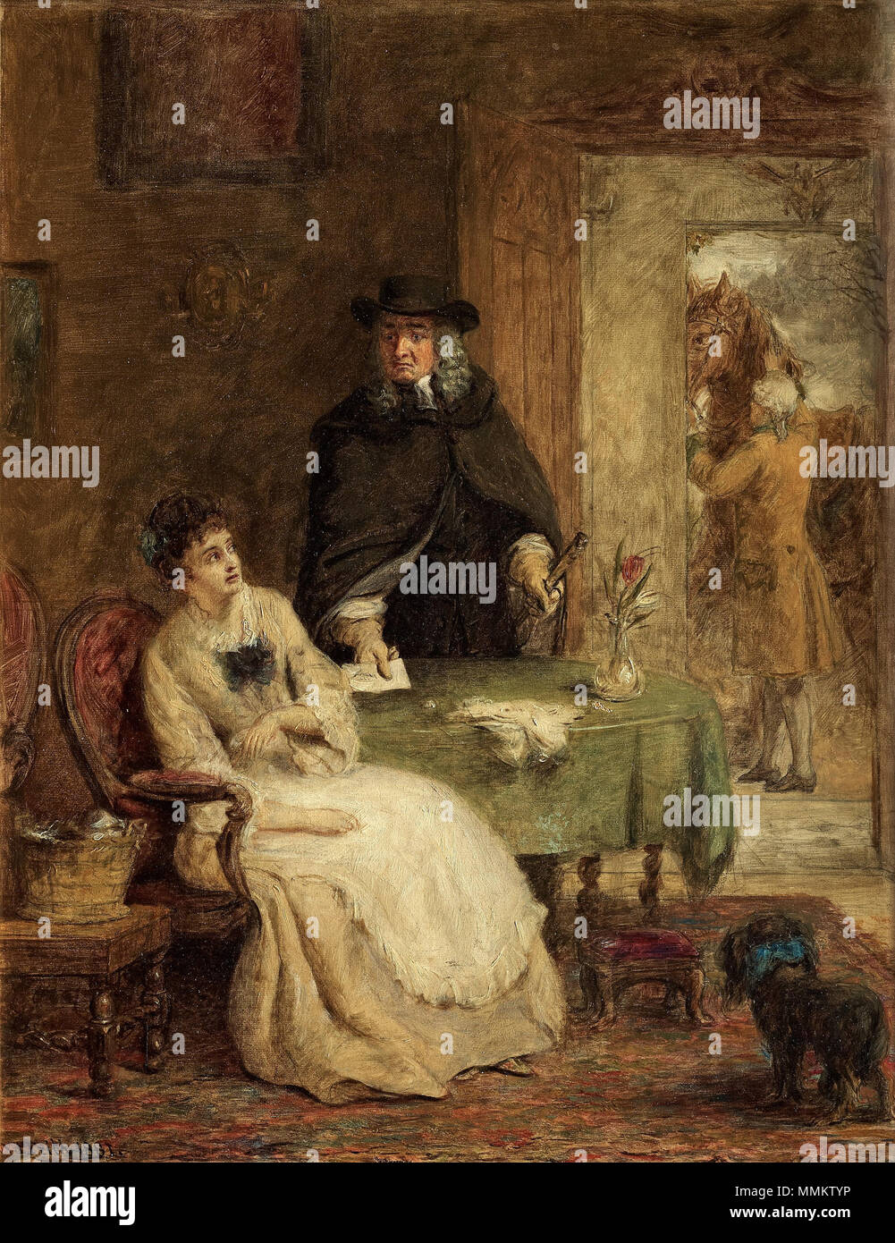 Jonathan Swift et Vanessa. 1881. William Powell Frith - Jonathan Swift et Vanessa (1881) Banque D'Images