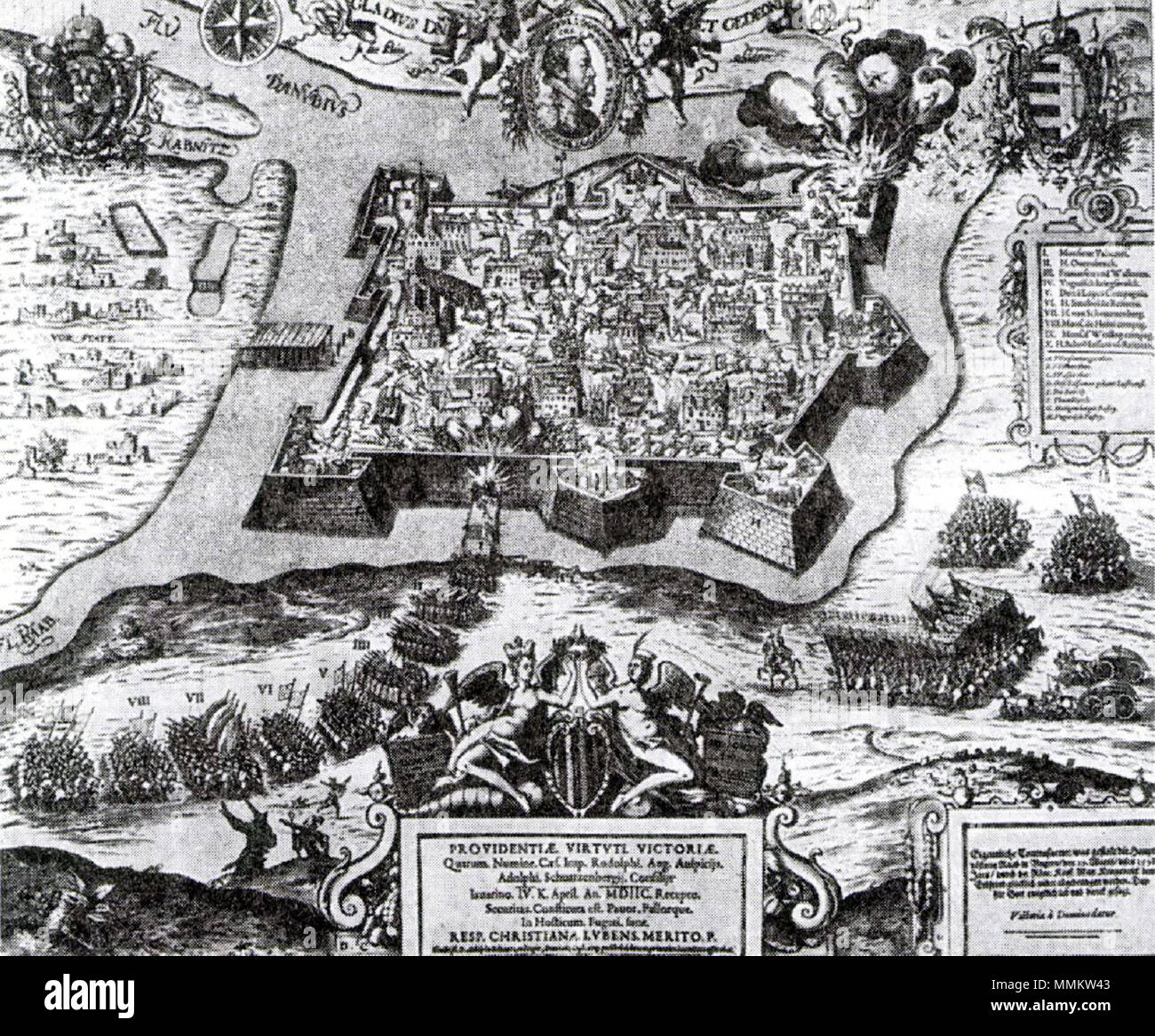 Gustos Siège de Győr 1598 Banque D'Images