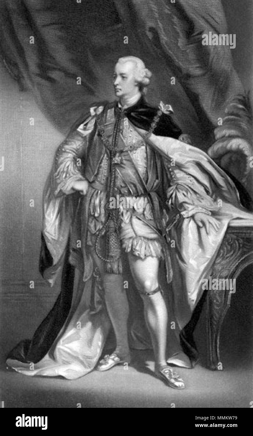 NPG D3738 ; Hugh Percy (anciennement Smithson), 1 duc de Northumberland par George H. Chaque, d'après sir Joshua Reynolds, manière noire, publié 1867 Hugh Percy (né Smithson), 1 duc de Northumberland par George H. Chaque, d'après sir Joshua Reynolds mezzotinte, publié 1867 Banque D'Images