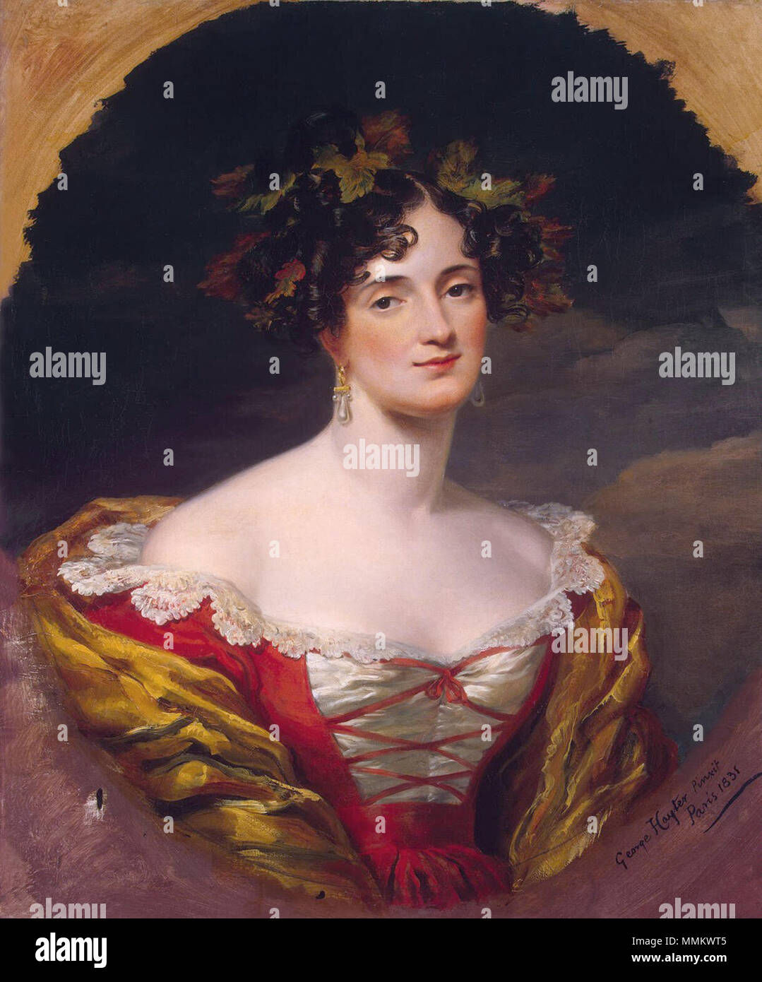 . Русский : Софья Станиславовна Потоцкая. Ур Киселева (1801-1875).Sophia Kiselyova *huile sur toile 78 x 67 cm * *signé l.r. : George Hayter pinxit / Paris 1831 Sofia Potocki (Kiselyova)0 Banque D'Images