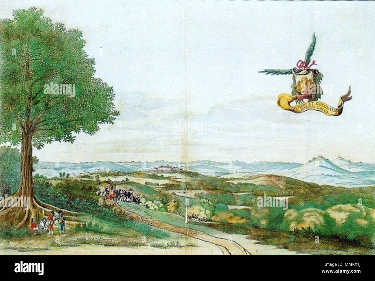 Ateliê de Jan Brosterhuisen - Forte de Porto Calvo pelas conquistado tropas holandesas em 3 de dezembro de 1637 Banque D'Images