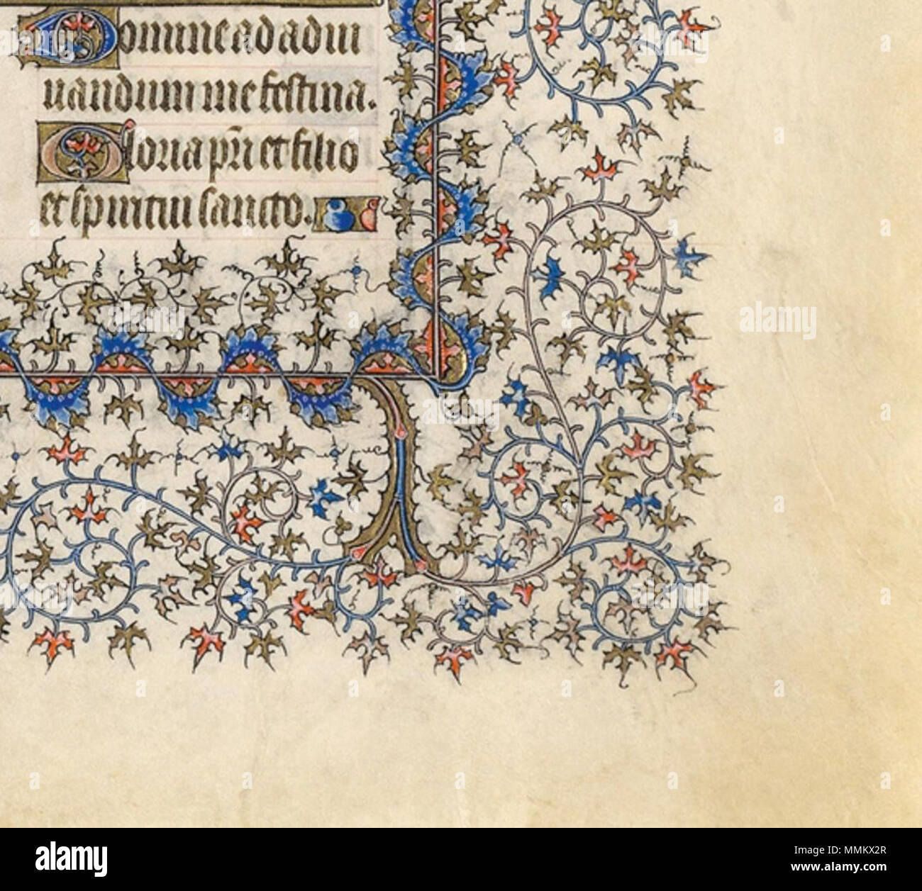 . Anglais : Exemple d'une frontière d'des Belles Heures du Duc de Berry . 13 juin 2012. Limbourg Brothers 93 BorrderB Banque D'Images