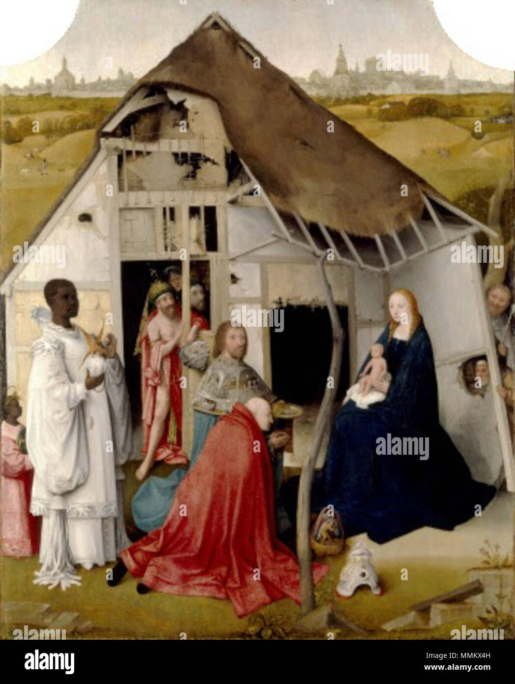 L'Adoration des mages, par Hieronymous Bosch, (fl- 1480-1516) . entre vers 1495 et vers 1520. Disciple de Jérôme Bosch (vers 1450-1516) Noms alternatifs Jheronimus Bosch Jheronimus van Aken, Jheronimus van Aeken Jheronimus van Aken, Anthonissoen Description peintre flamand et tiroir Date de naissance/décès vers 1450 9 août 1516 (enterré) Lieu de naissance/décès-le-Duc ('s-Hertogenbosch) période de travail, lieu de travail 1474-1516 's-Hertogenbosch contrôle d'autorité : Q130531 : VIAF ?76401424 ISNI : ?0000 0001 2102 478X ULAN : ?500000759 RCAC : ?n79004071 NLA : ?Monde 35020462 Banque D'Images