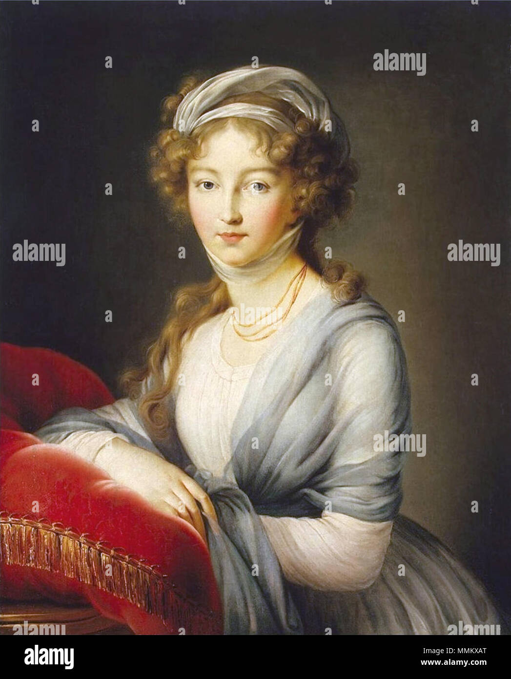 . Portrait de l'Impératrice Elisabeth Alexeievna de Russie . 1795. L'Impératrice Elisabeth Alexeievna par Vigee-Le Brun (1795, Château de Berlin) Banque D'Images