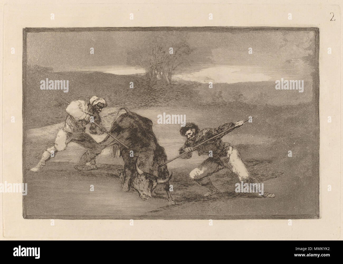 Francisco de Goya, Otro modo de New Cape Grace Guest house une tarte (une autre façon de la chasse sur le pied), espagnol, 1746 - 1828, en 1816 ou avant, l'eau-forte, pointe sèche, aquatinte brunie et burin [première édition impression], Rosenwald Collection Goya - Otro modo de New Cape Grace Guest house une tarte (une autre façon de chasser à pied) Banque D'Images