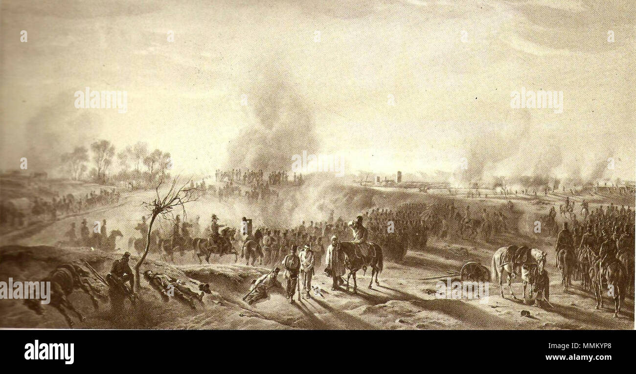 . Anglais : La bataille de Mortara (première guerre d'indépendance italienne) Italiano : La battaglia di Mortara del 21 marzo 1849 . 19e siècle. Inconnu 74 battaglia di Mortara Banque D'Images