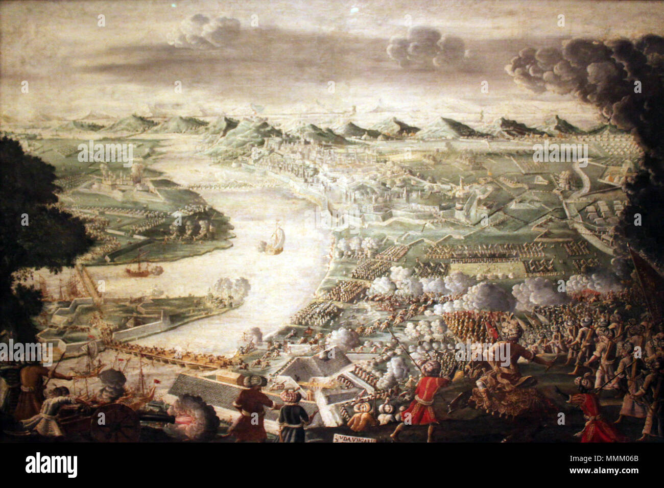 . Anglais : La prise de Buda, 1686 Deutsch : Die Einnahme von Buda, 1686. Nach dem Entsatz rückten von Wien die alliierten Richtung Osten Truppen vor. 1684 sie erreichten die Stadt Buda, die sich seit 140 Jahren en main türkischer befand. 1686 zurückerobert werden konnte Buda. . 1686. 1686 Inconnu Prise d anagoria Buda Banque D'Images