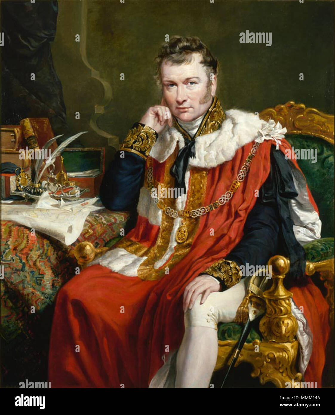 Portrait de Charles Stuart, 1er baron Stuart de Rothesay, diplomate britannique (1779-1845). 1830. 1stLordStuart de Rothesay Banque D'Images