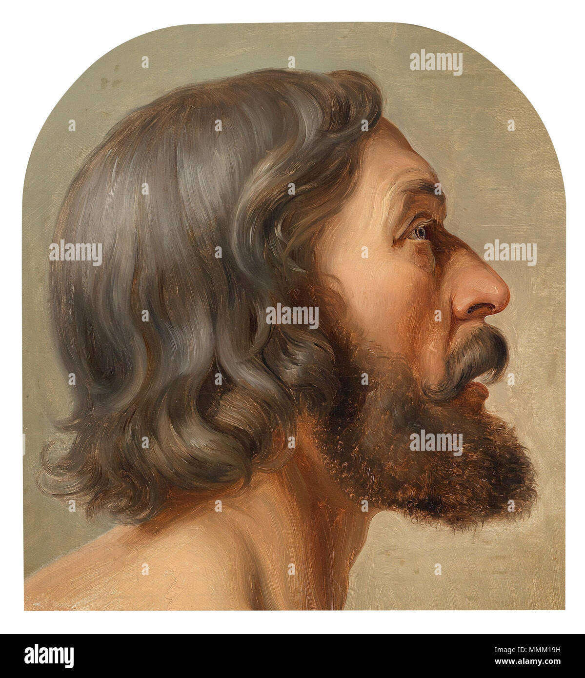 . Christuskopf, Öl auf Leinwand, 48 x 38 cm, gerahmt. Etikett Am rückseitigen : ist aus dem Dauernde der Tochter von F. W. von Schadow Frau Hasenclever. . Par 1862. Friedrich Wilhelm Schadow (1788-1862) Noms alternatifs Friedrich Wilhelm von Schadow Description peintre allemand, professeur d'université et de l'artiste Date de naissance/décès 6 Septembre 1788 19 mars 1862 Lieu de naissance/décès lieu de travail Berlin Düsseldorf Düsseldorf Berlin, Rome contrôle d'autorité : Q550815 : VIAF ?42633460 ISNI : ?0000 0000 8121 8044 ULAN : ?500003574 RCAC : ?n96002038 : WGA, Wilhelm von Schadow ?Friedri WorldCat Banque D'Images