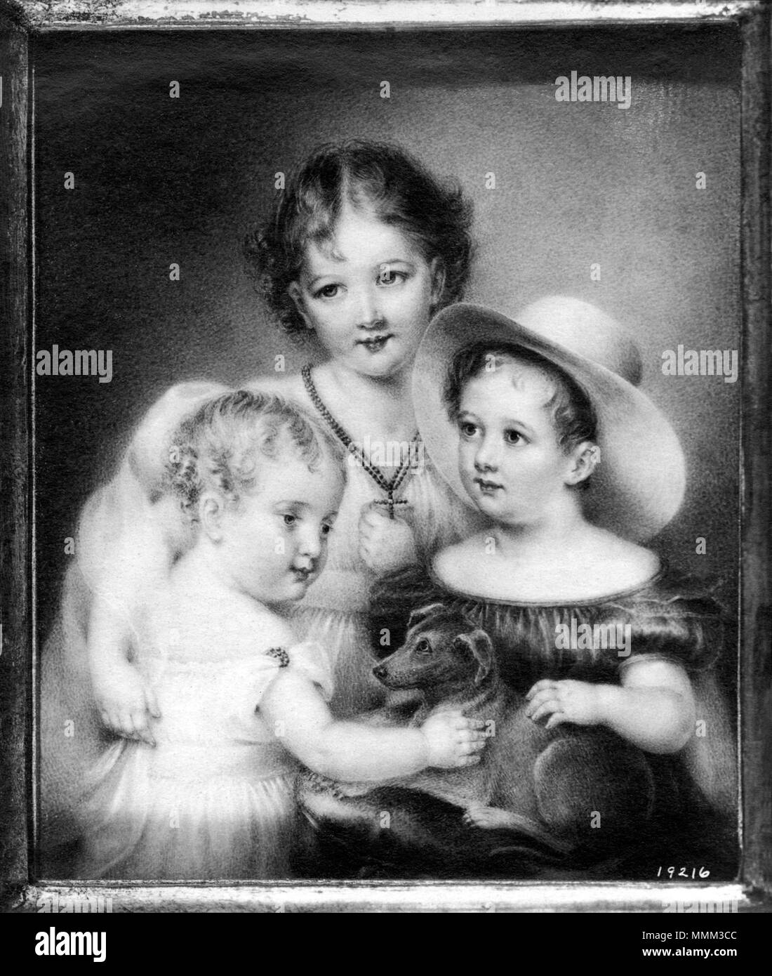 . Anglais : Anne Hall, Cornelia, Edward, et Nathaniel Premier . 19 juin 2013, 06:31:20. Frick Art Reference Library site de Cornelia, Edward, et Nathaniel Premier Banque D'Images