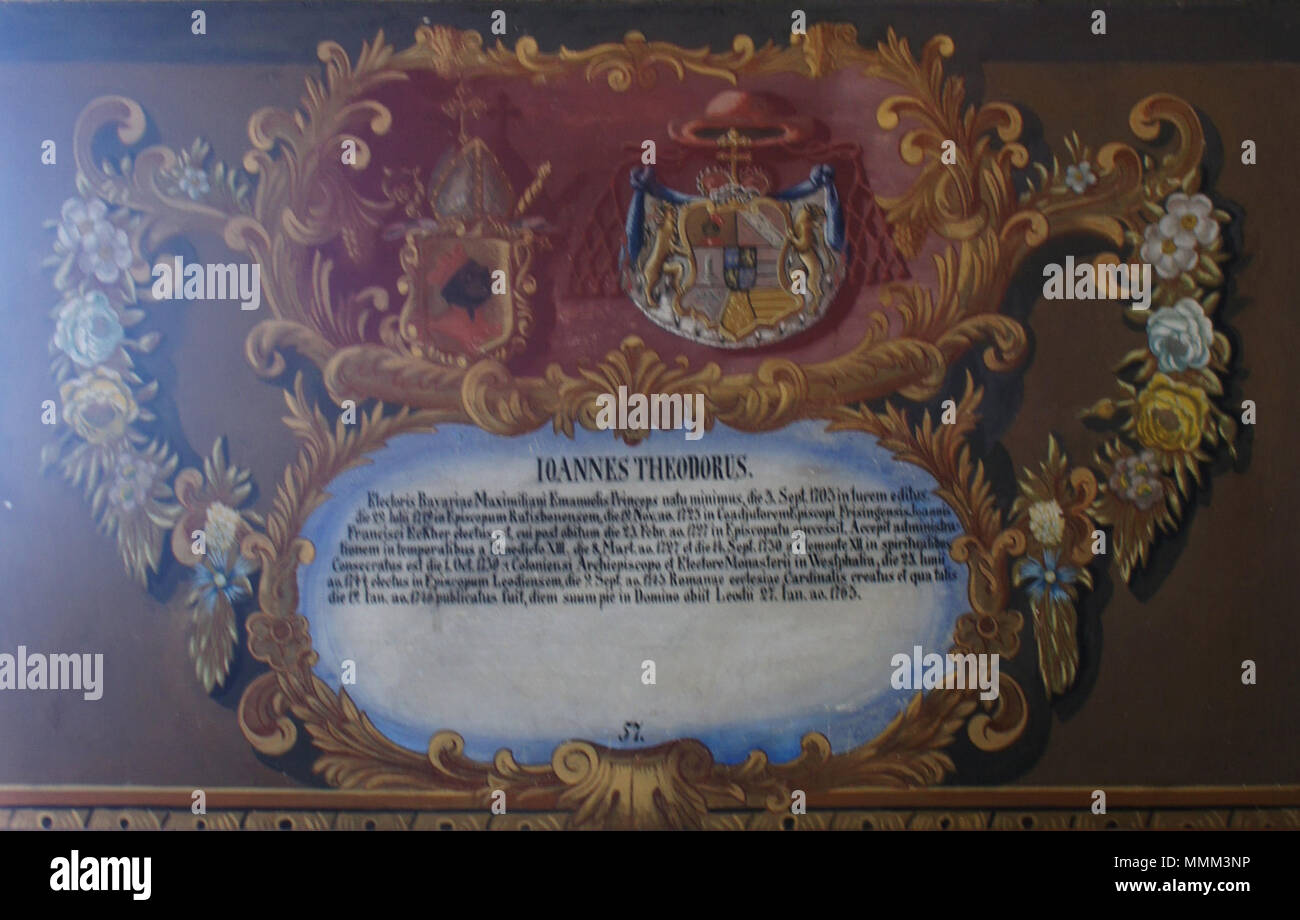 SONY DSC Fürstengang 57 Tafel - Kardinal Johann Theodor von Bayern Banque D'Images