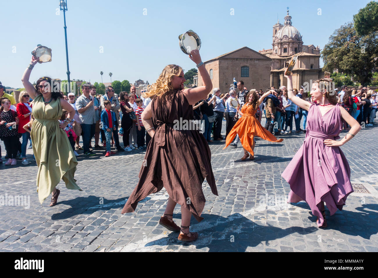 Rome, Italie. 22 avril, 2018. Natale di Roma à Rome pour célébrer 2771St 5ème anniversaire de la fondation de la ville en 21 Avril 753 B Banque D'Images