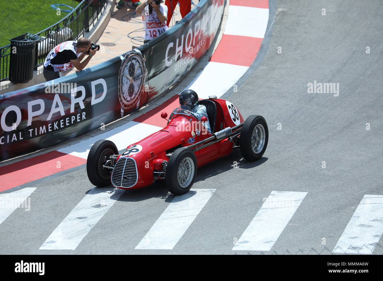 Monte-Carlo, Monaco - 11 mai 2018 : Maserati A6GCM, voiture de course monoplace développé pour la Formule 2. Construit entre 1951 et 1953, 11e Grand Prix Banque D'Images