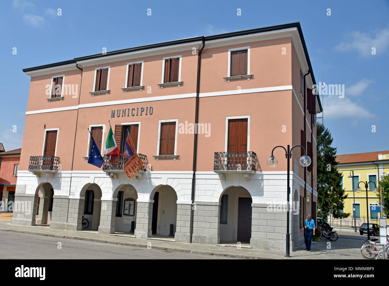 Commune de Stienta, Rovigo, Italie Banque D'Images