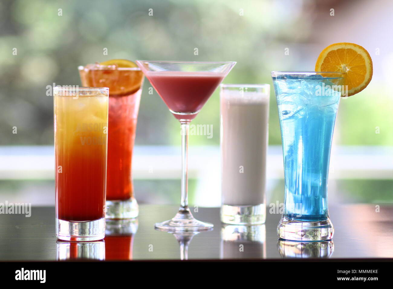 Colorés cocktails Banque D'Images