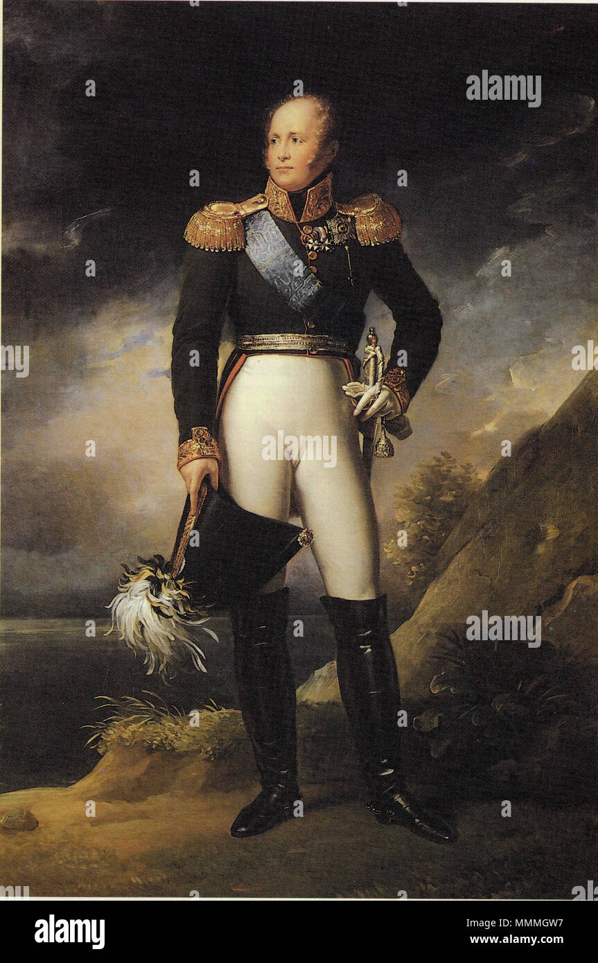 . Anglais : Portrait de l'empereur russe Alexandre I, acheté pour les collections de l'Université d'Helsinki en 1861. Suomi : Venäjän J'Aleksanteri keisari:n, muotokuva omistuksessa vuodesta ollut Helsingin yliopiston 1861. . Vers 1814/1815 [1]. François Gérard (1770-1837) Noms alternatifs François Pascal Simon Gérard Description peintre, illustrateur et aquarellist Date de naissance/décès 12 Mars 1770 11 janvier 1837 Lieu de naissance/décès Rome Paris période de travail de 1782 jusqu'en 1837 lieu de travail Paris (1782-1790), Rome (1790-1792), Paris (1792-1837) contrôle d'autorité : Q163543 V Banque D'Images