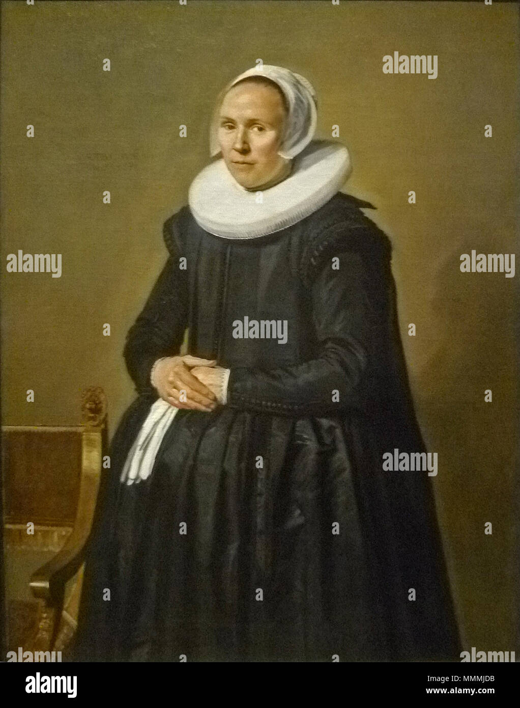 . Portrait d'Feyntje van Steenkiste. Pendentif de fichier:Frans Hals 034.jpg. Portrait d'Feyntje van Steenkiste (1603/1604-1640). 1635. Frans Hals - Portret van Feyntje van Steenkiste 001 Banque D'Images