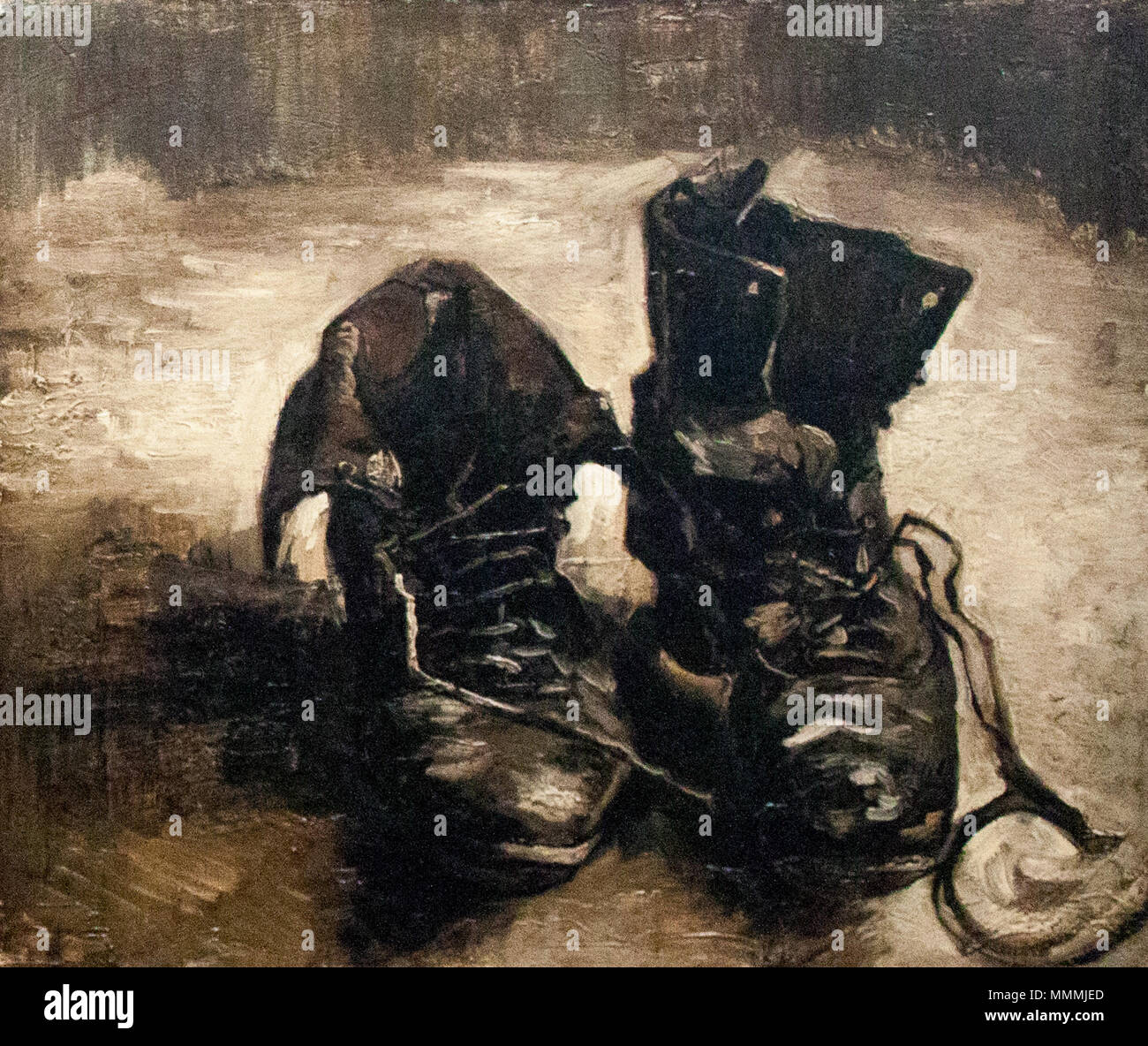 Magyar : Egy pár anglais cipő : une paire de chaussures . Paris, deuxième semestre de 1886. Une paire de chaussures - Mon Rêve Banque D'Images