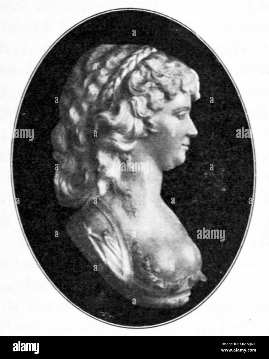 . Anglais : Francisca Stading, Allemand/Swedish Opera artiste. Svenska : Francisca Stading, danish svensk-operasångerska. Efter en vaxpoussering av Samuel Hoffmeister. . 18e siècle. Nils Personne (texte), Samuel Hoffmeister, 1765-1818 (image) 145-Stading-Svenska Franciska teatern 1 Banque D'Images