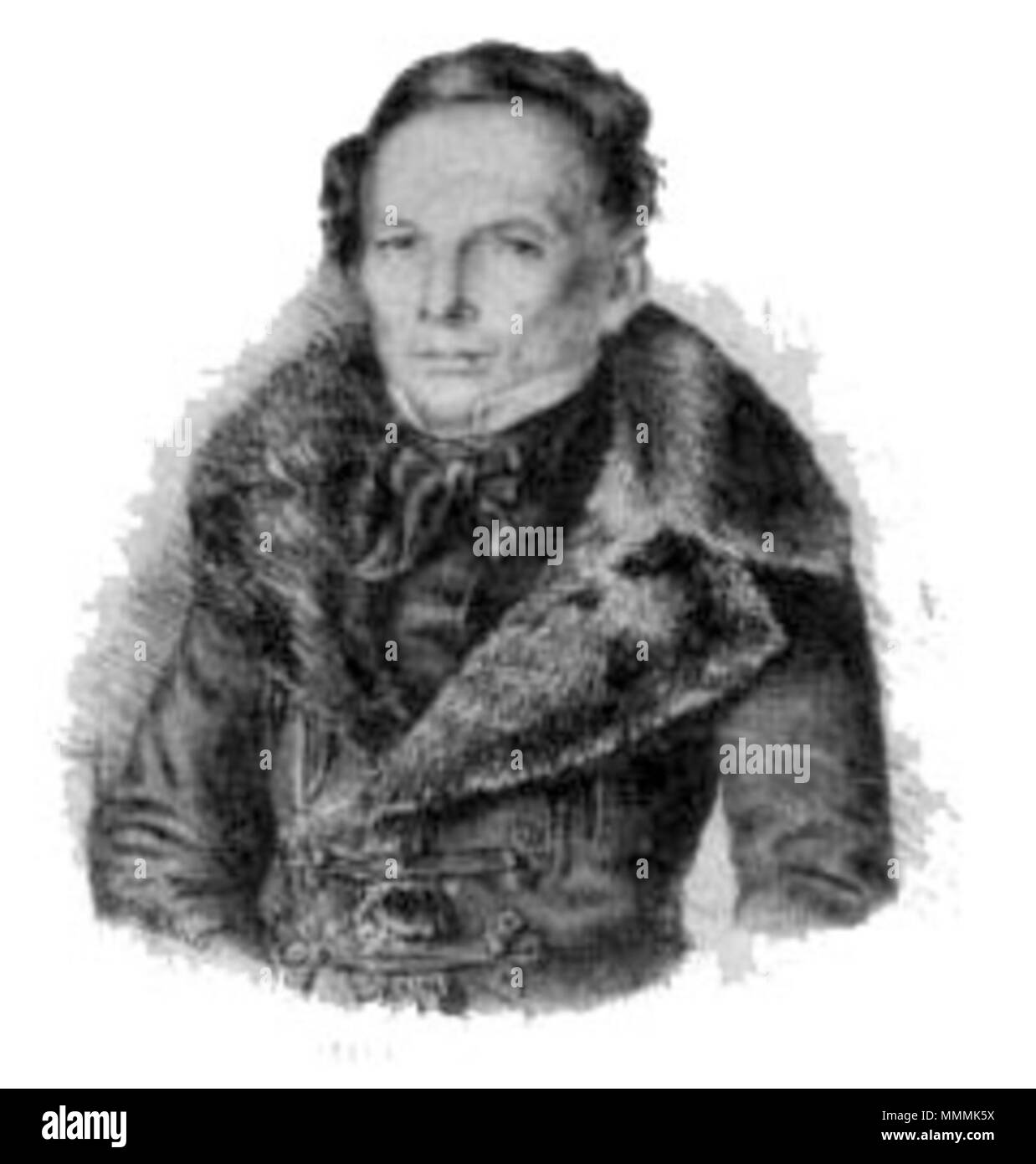 . Anglais : Heinrich Springer, danseuse allemande Svenska : Heinrich Springer, danish dansare . vers 1835. Nils Personne (texte), M. Darell (image) 157-Heinrich Springer-PST7 Banque D'Images