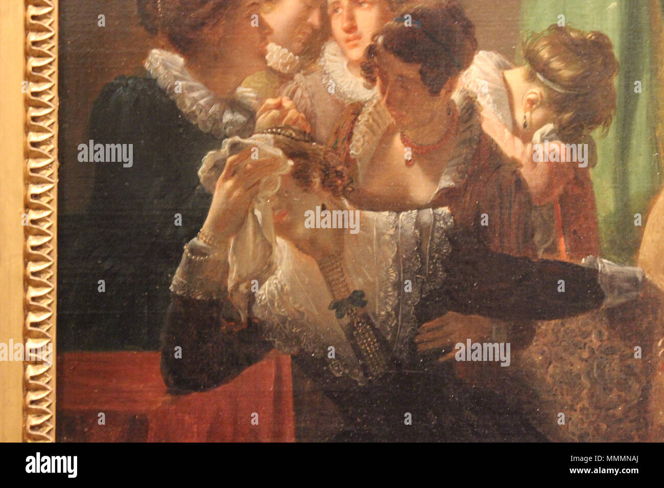 Het sterfbed van Willem van Oranje - Woutherus Mol - MBA Lyon 2014 - détail 5 Banque D'Images