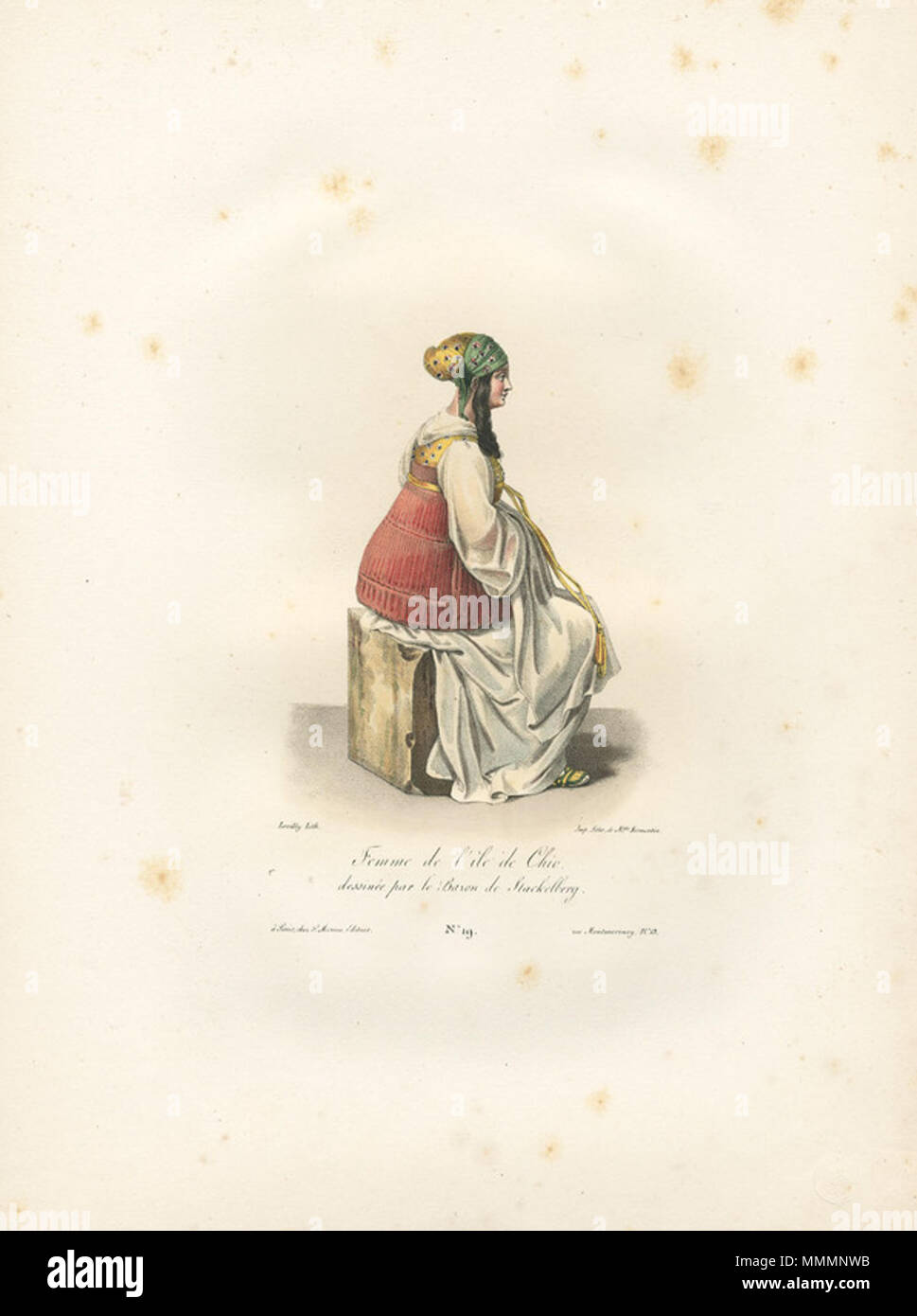 . Anglais : Otto Magnus von Stackelberg. Costumes et coutumes des peuples de la Grèce moderne dessinés sur les lieux, Paris, Senefelder & Formentin pour Marino (1828) . 1828. Otto Magnus von Stackelberg (1786-1837) Noms alternatifs ? ? ? ?  ? ? ? ? ? ?  ? ? ? ? ? ? ? ? ? ? ? ; Otto Magnus Von Stackelberg, O. M. Stackelberg ; Otto Magnus, Freiherr von Stackelberg ; Otto Magnus Stackelberg ; Freiherr von Stackelberg Otto Magnus ; Otto Magnus, le baron von Stackelberg estonien Description historien de l'art, anthropologue, archéologue, peintre et érudit classique et classique d'historien de l'art Date de naissance/décès 25 Ju Banque D'Images