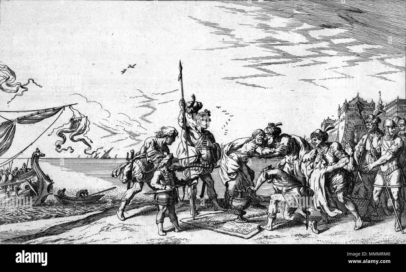 . Anglais : fr:Johann Wilhelm Baur 1659 fr:Aeneus rencontre fr:Anius Illustration de fr:fr:Ovide, Métamorphoses 7,626 . 11 juin 2007 (date d'origine). Le programme original a été à voraces en.wikipedia 47 Anius énée Banque D'Images