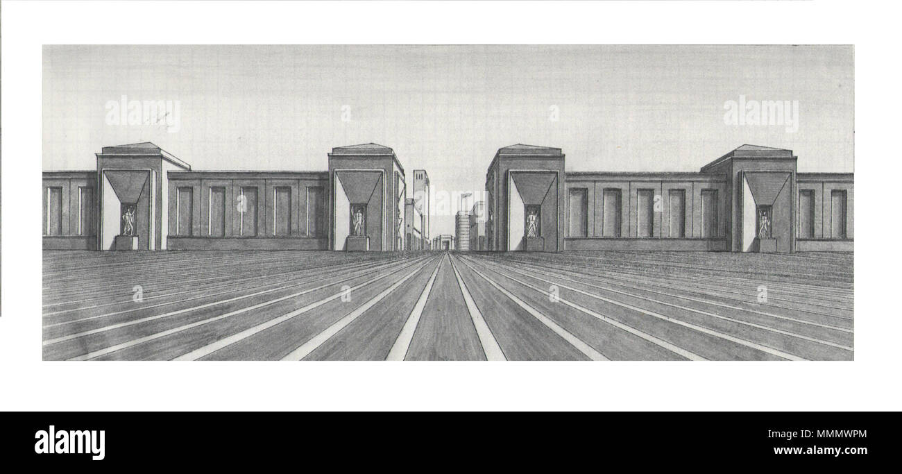 . Italiano : Arnaldo Dell'Ira (1903-1943), la Piazza d'Italia 2 . 12 mars 2014, 12:07:49. Arnaldo Dell'Ira (1903-1943) 57 Arnaldo Dell'Ira (1903-1943), la Piazza d'Italia 2 Banque D'Images