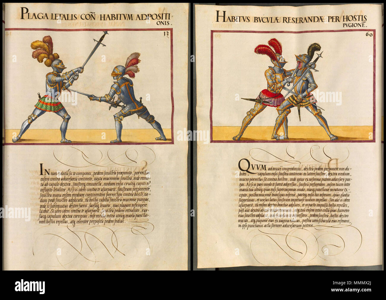 . Mair, Paul Hector : De arte athletica II - BSB Cod.icon. 393(2 Augsbourg Mitte 16. Jh. . Mitte 16. Jh.. Paul Hector Mair 58 Arte de Athletica V2 60 Banque D'Images