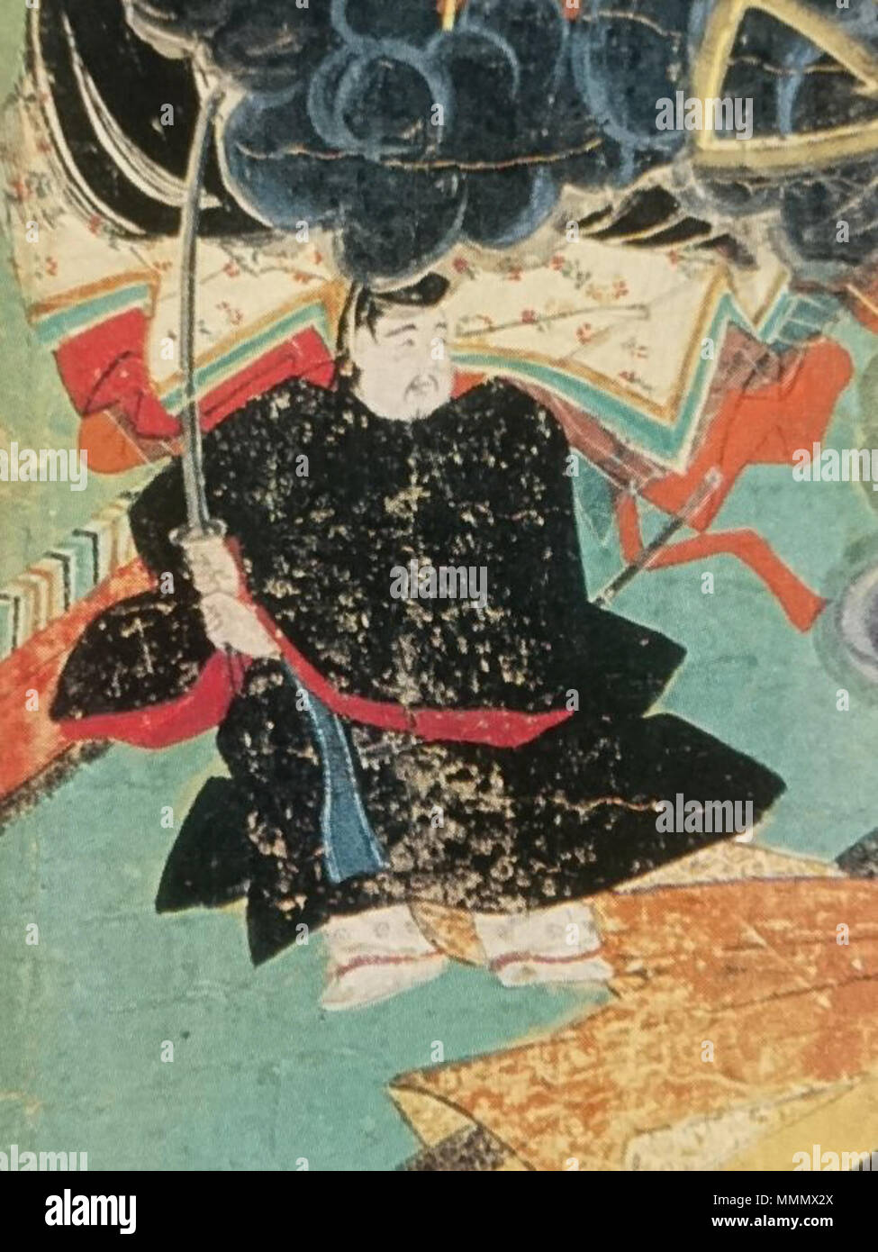 . 日本語 : '北野天神縁起絵巻 承久本 «巻五より藤原時平(1219)Anglais : Fujiwara no Tokihira .  ? ? ? ?(1219). Pas de Fujiwara no Tokihira01 Banque D'Images