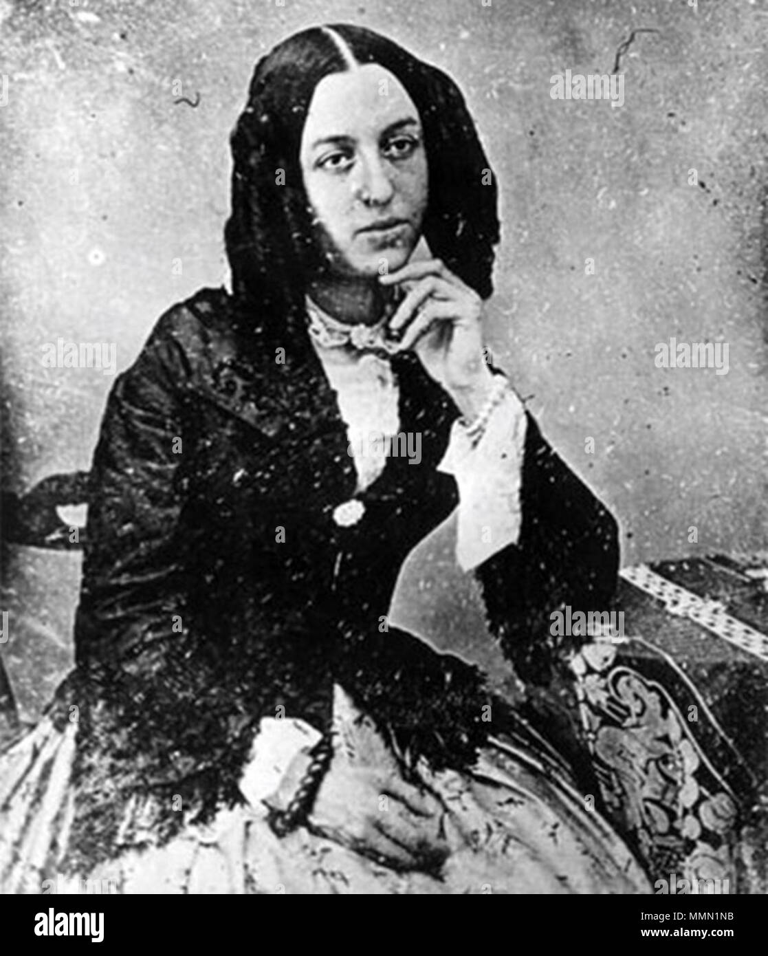 . Anglais : Photographie par George Sand. English : Photographie de George Sand. . Vers 1845. Pas de George Sand (1804-1876) C Banque D'Images