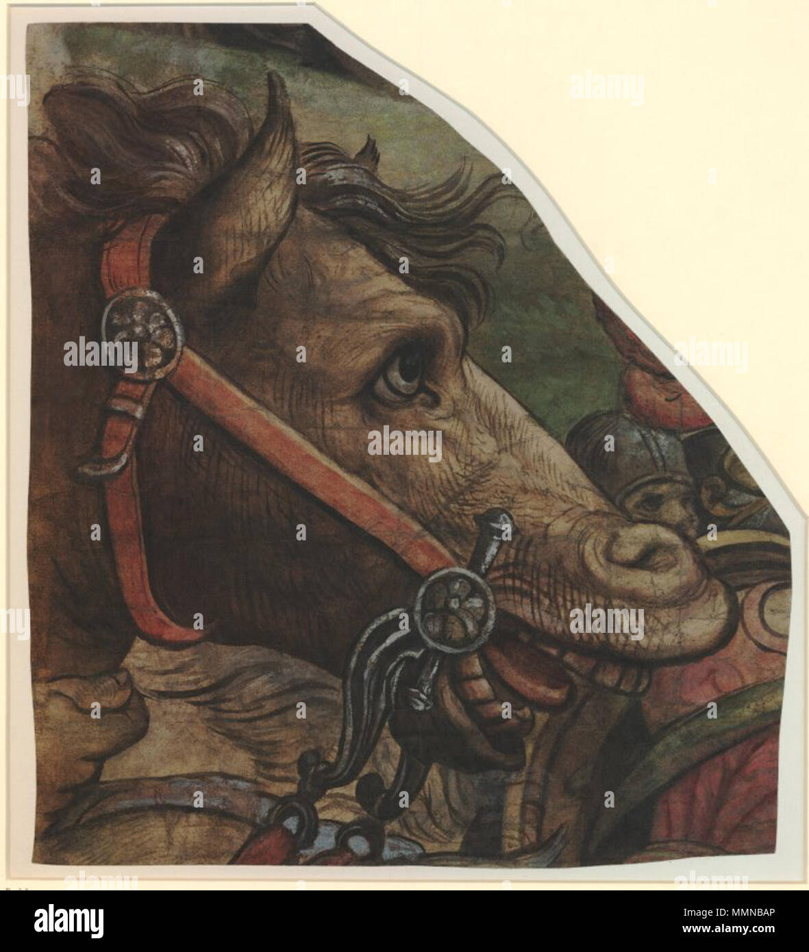 Tête d'un cheval. Entre 1541 et 1543. Pieter Coecke van Aelst J ou d'un atelier - Tête de cheval Banque D'Images