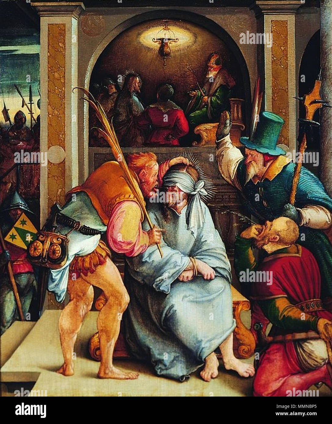 Se moquer du Christ.. vers 1535-1538. Se moquer du Christ Messkirch Banque D'Images