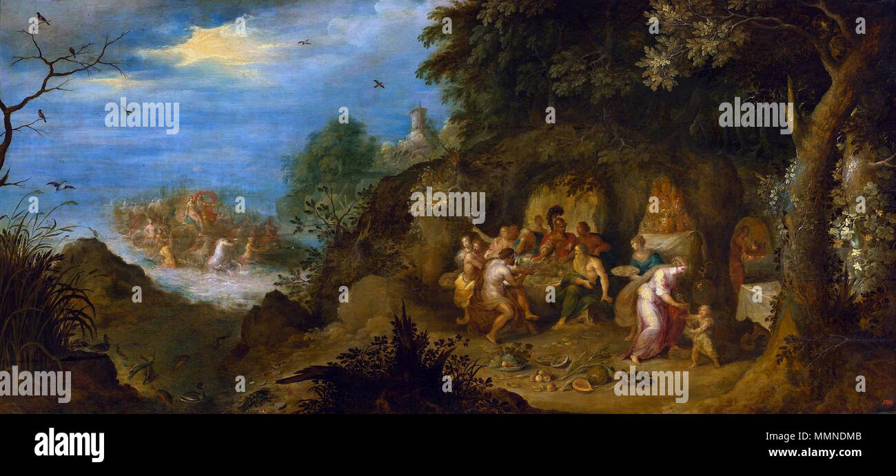 La fête des dieux.. Entre 1620 et 1625. Govaerts fête des dieux Banque D'Images